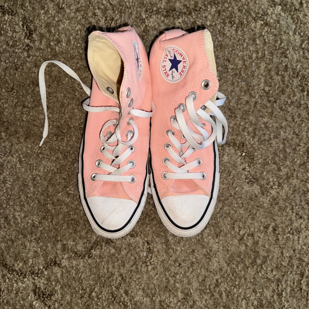 Converse Light Pink Canvas Sneakers
